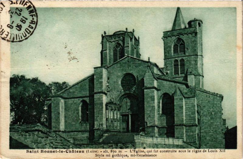 CPA St-Bonnet-le-Chateau L'Eglise, qui fut construite (688141)