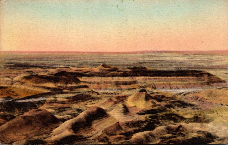 Arizona Adamana The Painted Desert 1929 Handcolored Albertype