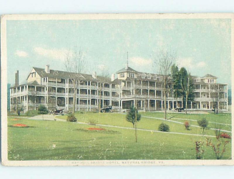 Damaged By Surface Wear Divided-Back NATURAL BRIDGE HOTEL By Lexington VA B3005