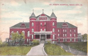 Postcard St Joseph Hospital Sioux City Iowa