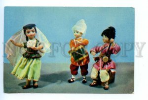 495887 1967 Askinazi holiday dolls Azerbaijani national costumes Soviet artist