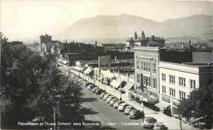 Postcard RPPC Colorado Springs Colorado Panorama Tejon autos Sanborn 23-3567