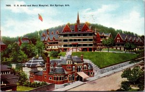 Postcard U.S. Army and Navy Hospital in Hot Springs, Arkansas