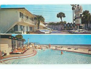 Pre-1980 OLD CARS & DUNES MOTEL Daytona Beach Florida FL r0172