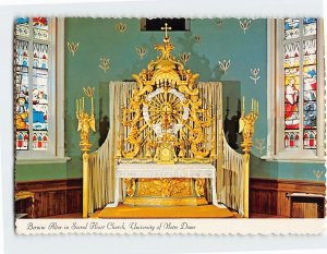 Postcard Bermini Altar in Sacred Heart Church, University of Notre Dame, Indiana