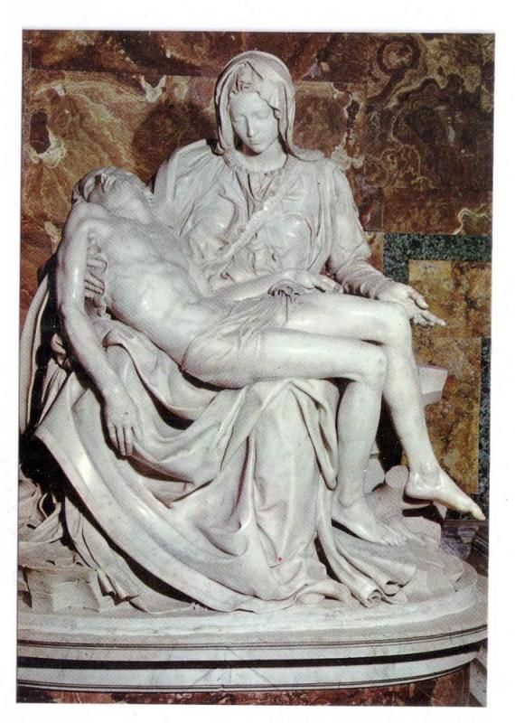 Italy Rome Vatican Pieta Michelangelo Sculpture Statue 