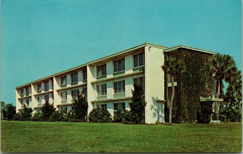 Vtg Webber College Grace Knight Babson Dormitories Babson Park Florida Postcard