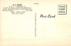 Cohoes New York RC Deluxe Motel Street View Antique Postcard K85999