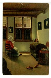 Inside a Hollander Living Room  Artist: Pieter DeHooch    (chips)