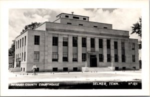 Real Photo Postcard McNairy County Courthouse in Selma, Tennessee