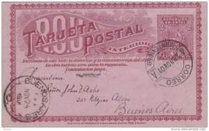 Uruguay Postal Card , PU-1901  ; 2 Centesimo