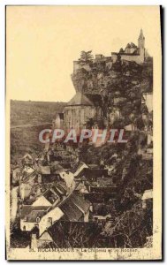 Old Postcard Rocamadour The Chateau And The Rock