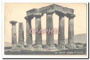 Greece Postcard Ancient Corinth Temple of Athena