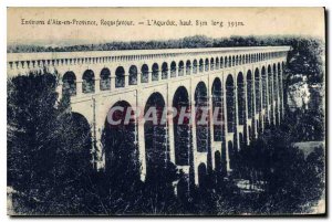 Old Postcard Environs of Aix en Provence Roquefavour Aqueduct