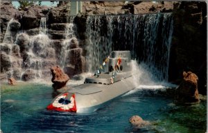 Disneyland Submarine Falls Anaheim California Unposted Postcard X7