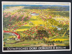 Mint Germany Color Picture Postcard Olympic Village Berlin