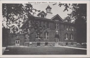 Postcard Knoxville High School Knoxville PA