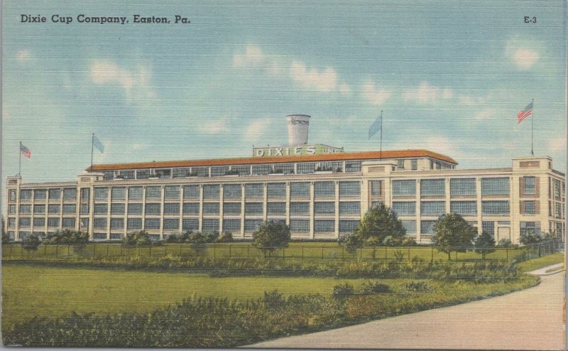 Postcard Dixie Cup Company Easton PA