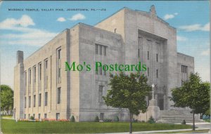 America Postcard - Masonic Temple, Valley Pike, Johnstown, Pennsylvania RS28306