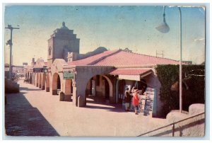 1955 Santa Fe Depot News Stand Store Albuquerque New Mexico NM Posted Postcard