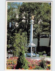 Postcard Seagull Monument, Temple Square, Salt Lake City, Utah