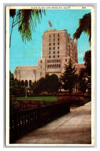 Elks Club Building Los Angeles California CA UNP WB Postcard H23