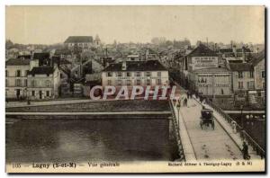 Postcard Old Lagny Vue Generale