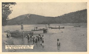 High Point New Jersey Bathing Beach At Lake Mar, B/W Photo Print PC U10315