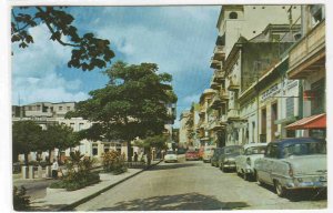 San Francisco Street Cars San Juan Puerto Rico 1968 postcard