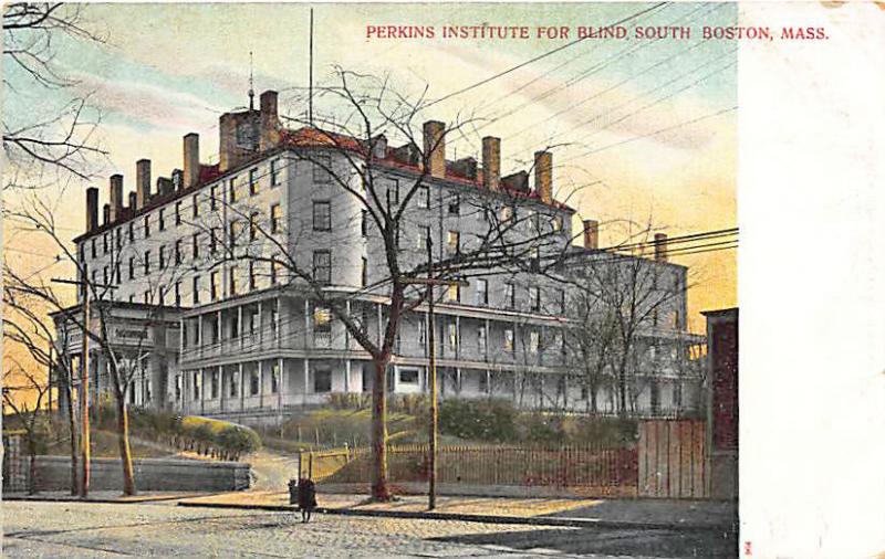 South Boston MA Perkins Institute For The Blind Postcard