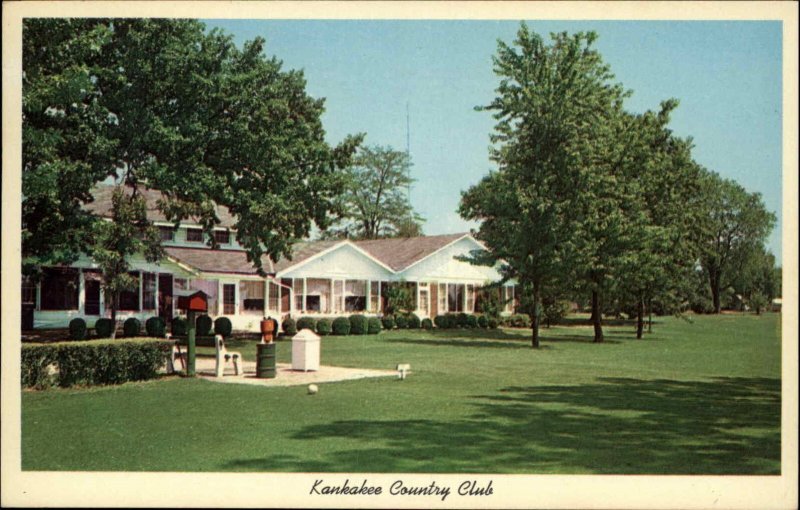 Kankakee IL Illinois Country Club c1950-60s Vintage Postcard