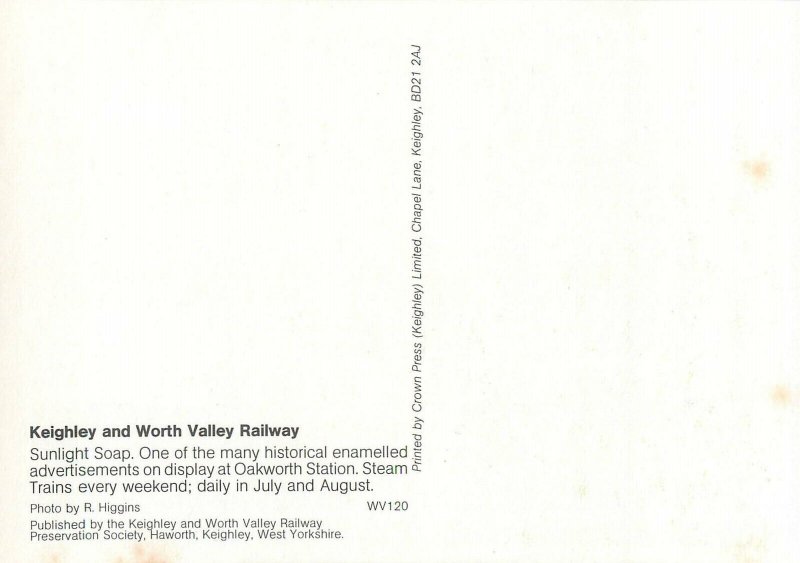 Sunlight Soap poster advertising postcard