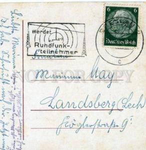 174083 GERMANY BRESLAU Vintage RPPC Rundfunk mark