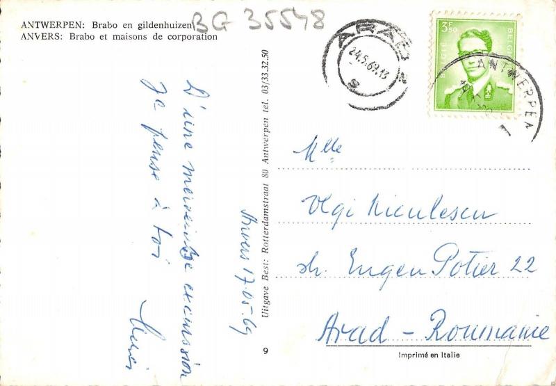 BG35548 antwerpen anvers brabo et maisons de corporation belgium