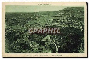 Old Postcard Auvergne Thiers view Generale