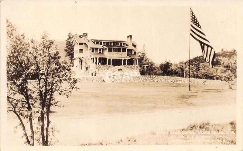 B55/ Black Hills North Dakota ND Real Photo RPPC Postcard c1920 State Game Lodge