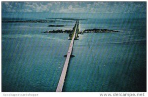 Florida Aerial View Long Key Bridge In The Florida Keys