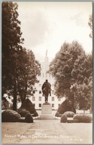 SALEM OR CIRCUIT RIDER in CAPITOL GROUND VINTAGE REAL PHOTO POSTCARD RPPC