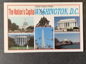 Greetings From The Nation's Capital Washington DC Chrome Postcard H2270081755