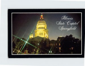 Postcard Illinois State Capitol Springfield Illinois USA