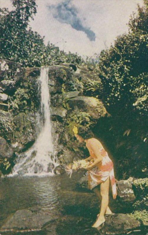 Hawaii Beautiful Hawaiian Waterfall