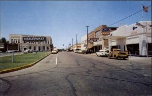 Hazlehurst Mississippi MS Pickup Truck Classic Cars Street Scene Vintage PC