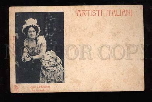 021580 Tina Di LORENZO Italian OPERA Star Old Photo RARE