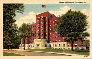 Illinois Springfiield Memorial Hospital Curteich