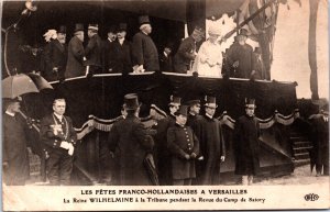 Les Fetes Franco-Hollandaises Versailles Queen Wilhelmina Royalty Postcard C026