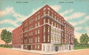 Hotel Cairo Building Finest Historical Landmark Southern Cairo Illinois Postcard