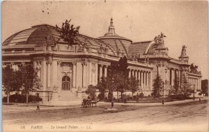 1919 Le Grand Palais Paris France Postcard