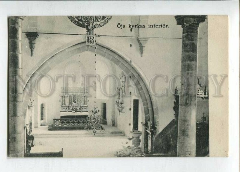 3144794 Sweden Visby WISBY Oja kyrkas interior Vintage postcard