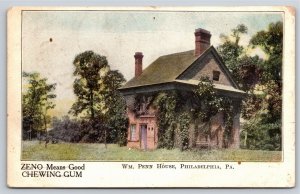 Advertising~Zeno Means Good William Penn House Philadelphia PA~Vintage Postcard