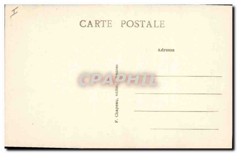 Old Postcard Lighthouse Boat Croisic